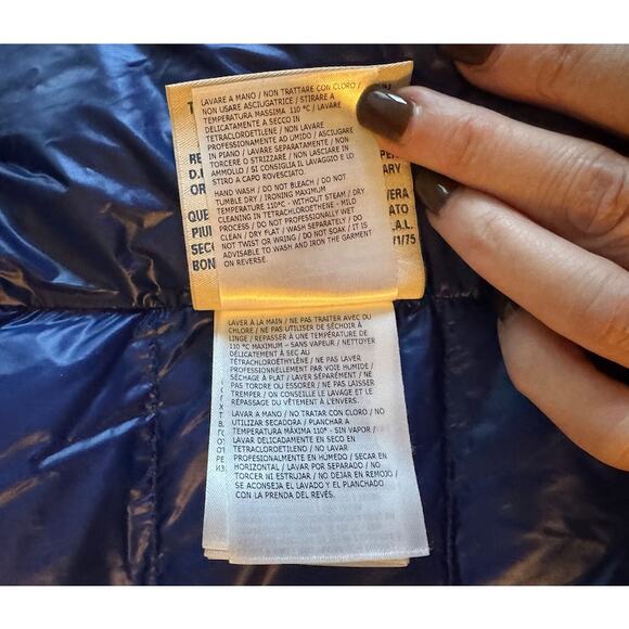 Men's Moncler Blue Gilet Gui Down Filled Vest Jacket Size XXL - Picture 11 of 16